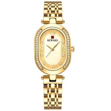 Imagem de Relogio Feminino Minimalista Quartzo  em Aço Inoxidavel À Prova D `Água