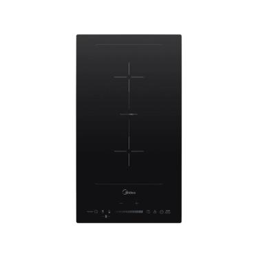 Imagem de Cooktop 2 Bocas Elétrico Midea Touch Digital Preto Acendimento Automático CFBD22