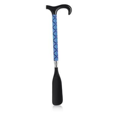 Imagem de CLISPEED Chifre de sapato extensível cabo longo para idosos: 35,1 cm a 86,9 cm de aço inoxidável telescópica sapateira para sapatos, meias, camisas, calças