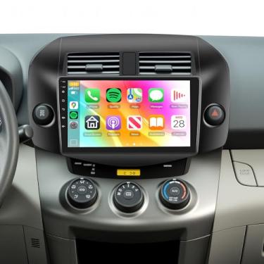 Imagem de Rádio estéreo 4 + 64 G para Toyota RAV4 2007-2011, tela sensível ao toque IPS de 10,1 polegadas/Android 13/Wireless CarPlay/Android Auto/DSP 32 EQ/Navegação GPS/WiFi/5.0Bluetooth/FM/RDS/SWC/AHD