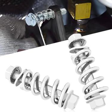 Imagem de HHZL 2 peças de válvula de controle de escape, kit de parafuso e porca do coletor de escape, kit de substituição do sistema de escape, peças automotivas, válvula de ventilação automotiva de ajuste