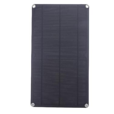 Imagem de POENVFPO Carregador Solar Monocristalino Portátil de Painel Solar de 10 W Com Portas USB de Carregamento Rápido para Acampamento Ao Ar Livre e Caminhadas
