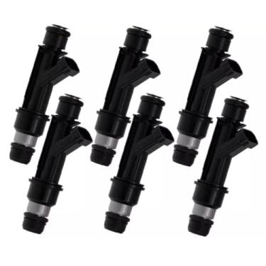 Imagem de 6 injetores de combustível 25323971 25323972 25322180 FJ10480 para Chevrolet Monte Carlo Impala 2000-2005 Camaro Pontiac Firebird 2001-2005 Buick Lesabre Park Avenue Bonneville 01-02 4 reais