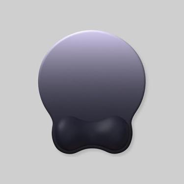 Imagem de YOWKA Mouse Pad com descanso de pulso ergonômico, mousepad de tamanho maior, base antiderrapante (preto)