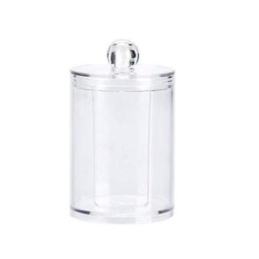 Imagem de Pote Para Discos de Algodão e Hastes Flexíveis com Tampa