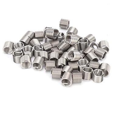 Imagem de Zhjvihx Parafuso de Bucha de Manga, Inserção de Rosca de Fio SUS304 50 Unidades para Moldes para Aviação para Equipamentos Mecânicos para Lâmpadas para Automóveis para Campos de Fabricação (1,5D)