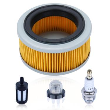 Imagem de HAISHINE Filtro de ar para soprador de mochila Stihl BR320 BR400, filtro de ar BR320 com filtro de combustível de lâmpada de primer de vela de ignição # 4203 141 0300, 4201 140 1805