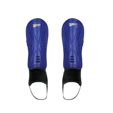Imagem de Caneleira de Futebol Pentagol Baby Infantil com Tornozeleira, Azul