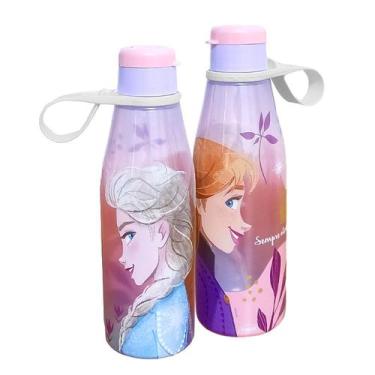 Imagem de Garrafa Abre fácil Frozen 530ml Estampa Anna e Elsa - 1 und - Plasútil