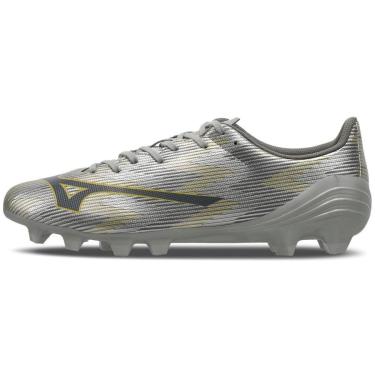 Imagem de Chuteira de Campo Masculina Mizuno Alpha II Select MD 44 Prata-Masculino
