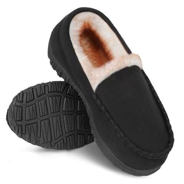 Imagem de Chinelos infantis de espuma viscoelástica para meninos e meninas – Antiderrapante para uso interno e externo, cor preta, Preto, 11 Toddler