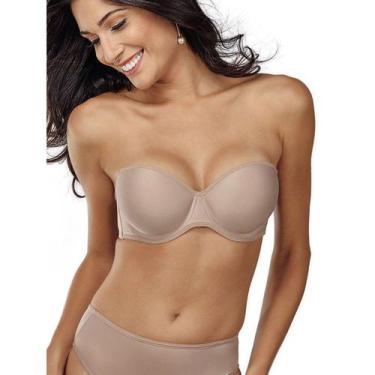 Imagem de Sutiã Bustiê Extra Marilyn DeMillus 69818, Bege rosado, 40