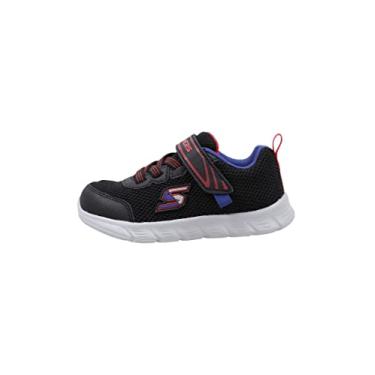 Imagem de Tênis Skechers Comfy Flex - Mini Trainer, Infantil, Preto/Vermelho/Azul, 23