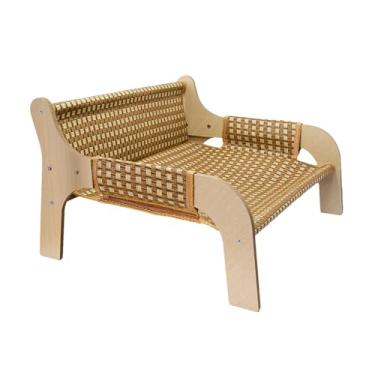 Imagem de Rede para gatos, cama de cachorro, sofá de rede para gatos, móveis respiráveis, poltrona refrescante, sofá para cães pequenos, verão, ao ar livre, sala de estar, quarto, dormir