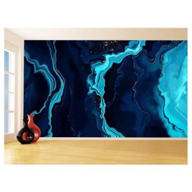 Imagem de Papel De Parede 3D Estilo Marmore Tintas Cores 3,5M Mbr120 - Você Deco