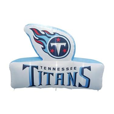Imagem de FANMATS Mascote inflável NFL Tennessee Titans - Tela inflável autoinflável, ventilador e cordões embutidos, logotipo oficial do time - mostre seu espírito durante todo o ano