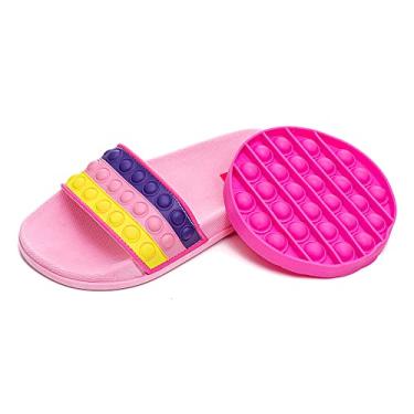 Imagem de Chinelo Slide Infantil Feminino Pop it - AS353 cor:Rosa BB;tamanho:28/29