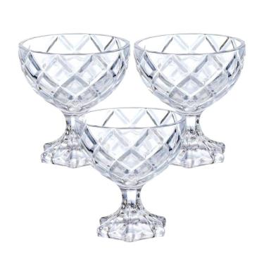 Imagem de Taças Sobremesa Em Vidro Pineapple 170Ml 3 Peças Hauskraft