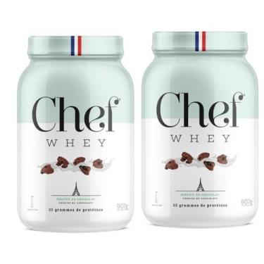 Imagem de Combo 2 Whey ZeroLactose 907g Cookies de Chocolate Chef Whey
