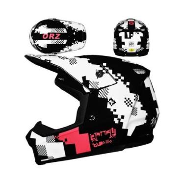 Imagem de Capacete Profissional Para Motocicleta Off-Road Para Mountain Bike DH 