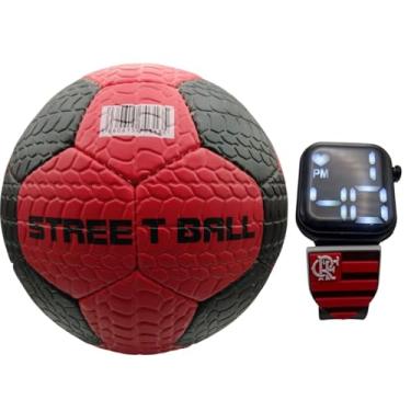 Imagem de Kit Flamengo Bola Futebol Sintética Relógio Infantil Mengo2
