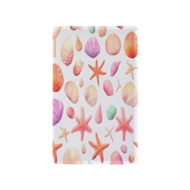 Imagem de Wassud Placa de cobertura para interruptor de luz, 1 capa de tomada em branco, placa de parede, estrela-do-mar, decoração de casa, sala de estar, quarto, decoração