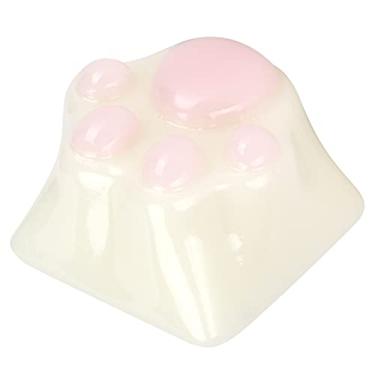 Imagem de Ymiko Keycap Em Formato de Garra de Gato, Design Ergonômico, Cabe Em Interruptores Cherry MX, Aprimora Sua Experiência de Digitação, Acessório de Teclado Bonito e Funcional (Rosa Branco com