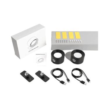 Imagem de Lâmpadas De Parede LED Recarregáveis Com Bateria De 2000mAh, Rotação D