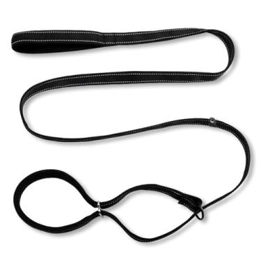 Imagem de Coleira antiderrapante para cães de 1,8 m com alça acolchoada macia e confortável e almofadas de nariz – guia de treinamento sem puxão, corda antitração sem emaranhados para cães pequenos, médios e