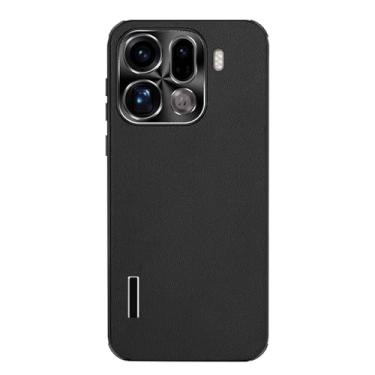 Imagem de HAOMRIYL Capa para Oppo Find X9/X9pro, cobertura completa de proteção de lente de couro fino borda de dissipação de calor capa anti-queda, preta, X9Pro