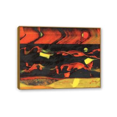 Imagem de Pôster Max Ernst Reproduções de Migração de Pinturas Famosas Surrealismo Arte de Parede Tela Max Ernst Decoração de Parede para Presentes de Sala de Estar Emoldurado 65x50cm (66.0x48.3 cm)