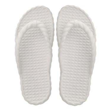 Imagem de Chinelo Nuvem Feminino Plataforma Ortopédico Dedo Leve (Branco, BR, Adulto, Numérico, 39)