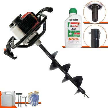 Imagem de Perfurador Trado Vps52 52cc + Broca 80x20cm + óleo Stihl