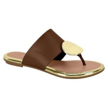 Imagem de Sandália Beira Rio Rasteira Chinelo Feminino 8367.657 Tira Larga-Feminino