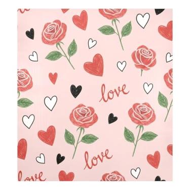 Imagem de Blueangle Capa magnética para lava-louças de rosas dos namorados, decoração da capa da máquina de lavar louça, adesivos de eletrodomésticos, adesivos de eletrodomésticos, adesivo magnético decorativo