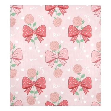 Imagem de Blueangle Capa de ímã de lava-louças rosa para dia dos namorados, decoração de capa de lava-louças frontal, adesivos de eletrodomésticos, adesivos de eletrodomésticos, 58 cm C x 66 cm adesivo