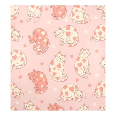 Imagem de Blueangle Capa de ímã para lava-louças de gatos Dia dos Namorados, decoração da capa frontal da máquina de lavar louça, adesivos de eletrodomésticos, adesivos de eletrodomésticos, 58 cm C x 66 cm