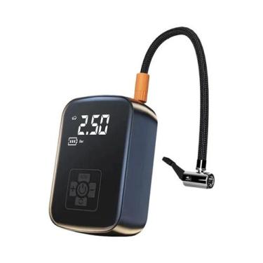 Imagem de Compressor De Ar Elétrico Portátil Sem Fio Para Inflar Pneus De Carro,