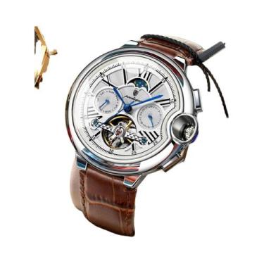 Imagem de Relógio De Luxo Masculino Em Aço Inoxidável Automático Mecânico À Prov