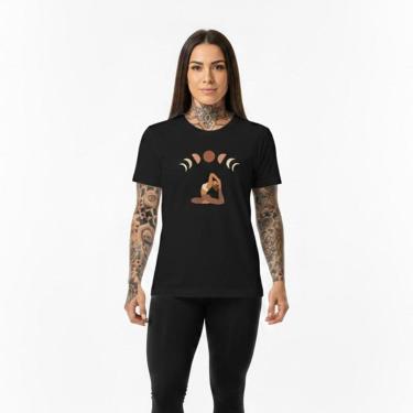 Imagem de Camiseta Feminina Algodão Premium PILATES LUAS Treino-Feminino