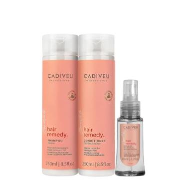 Imagem de Kit Cadiveu Essentials Hair Remedy Shampoo Condicionador Oil (3 produtos)