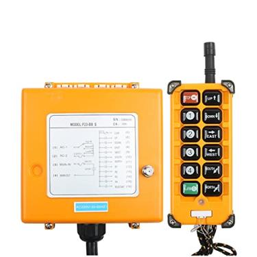 Imagem de BKUANE F23-BB Interruptor de controle remoto de rádio sem fio industrial 1 receptor + 1 transmissor de controle de velocidade guindaste guindaste de elevação (VHF 310-331Mhz, CC 12V)