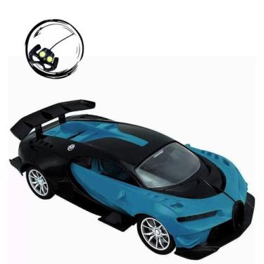 Imagem de Carrinho Controle Remoto 4 Funções Acende Farol - Tesla Store, Azul