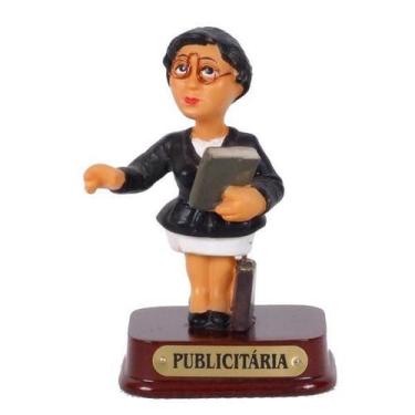 Imagem de Boneco Profissional Publicitária Marketing Decoração 8cm - Meerchi