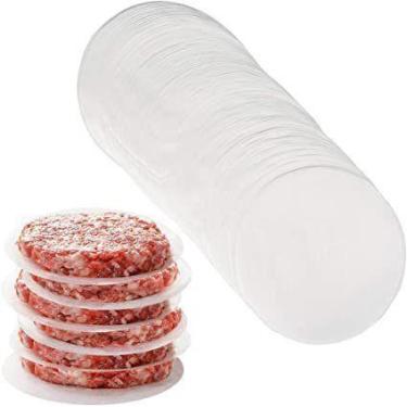 Imagem de Papel manteiga separador de carne hamburguer redondo 11,2cm - Mamedes