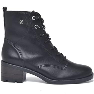 Imagem de Bota Coturno Bico Redondo Cano Curto Salto Médio Bloco Via Marte 23-107