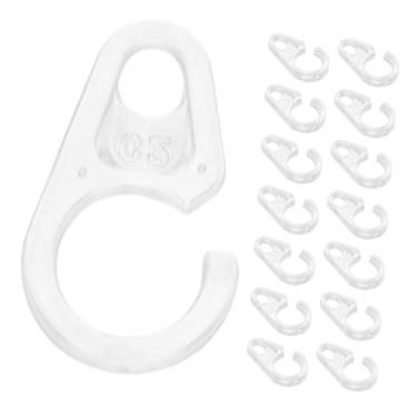 Imagem de Mipcase 30 anéis de cortina flexíveis para varões de metal de madeira, ganchos de cortina de chuveiro, design invisível para decoração de casa, fácil instalação, fixação segura