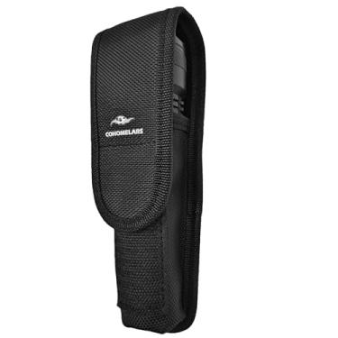 Imagem de Bainha/coldre de lanterna para lanternas médias de 14 a 17 cm - MOLLE e cinto compatíveis com fecho de gancho e laço de abertura rápida, bolsa de nylon tático EDC