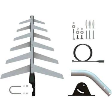 Imagem de Kit Antena Externa Digital Aquário Dtv-1500 + Acessórios