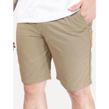 Imagem de Bermuda Levis Masculina Sarja Chino Straight Cáqui Escuro-Masculino